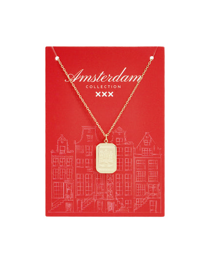 Amsterdamse Grachtenpand Roestvrijstalen Ketting