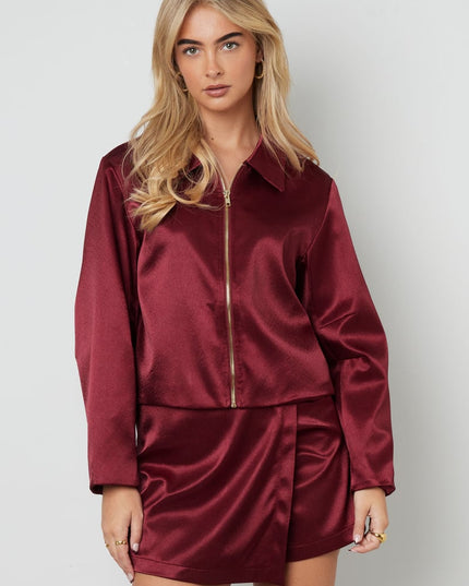 Satin Look Jacket