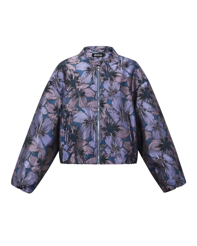 Jacquard Jacket Flower
