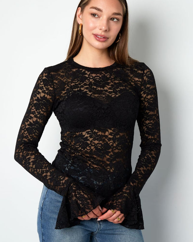 Lace Top - Black