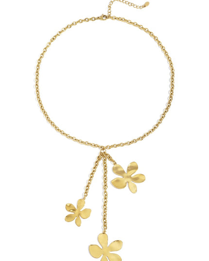 Stainless Steel Pendant necklaces Flower Casual Daily Simple Series Women's jewelry