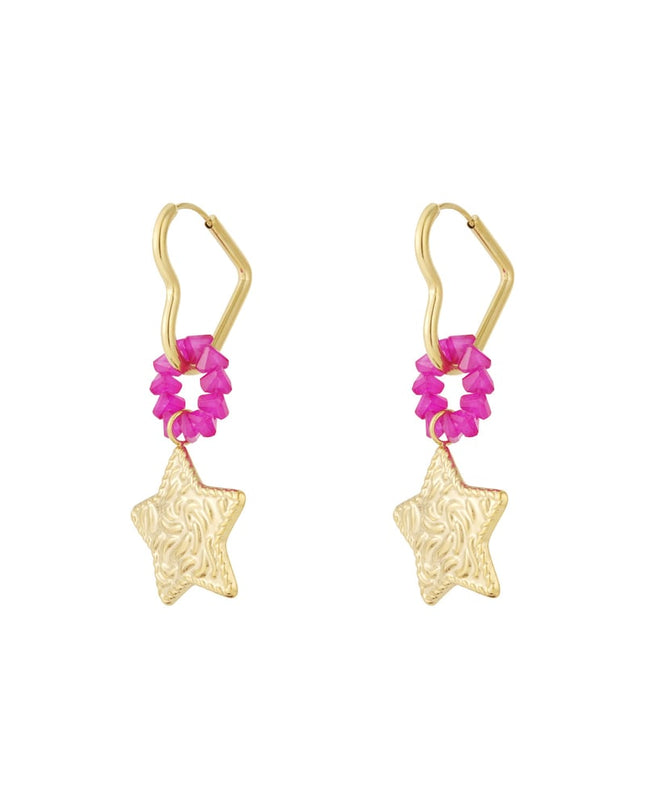 Oorbellen van roestvrij staal met hartjes, casual, dagelijks, eenvoudig, serie, damessieraden