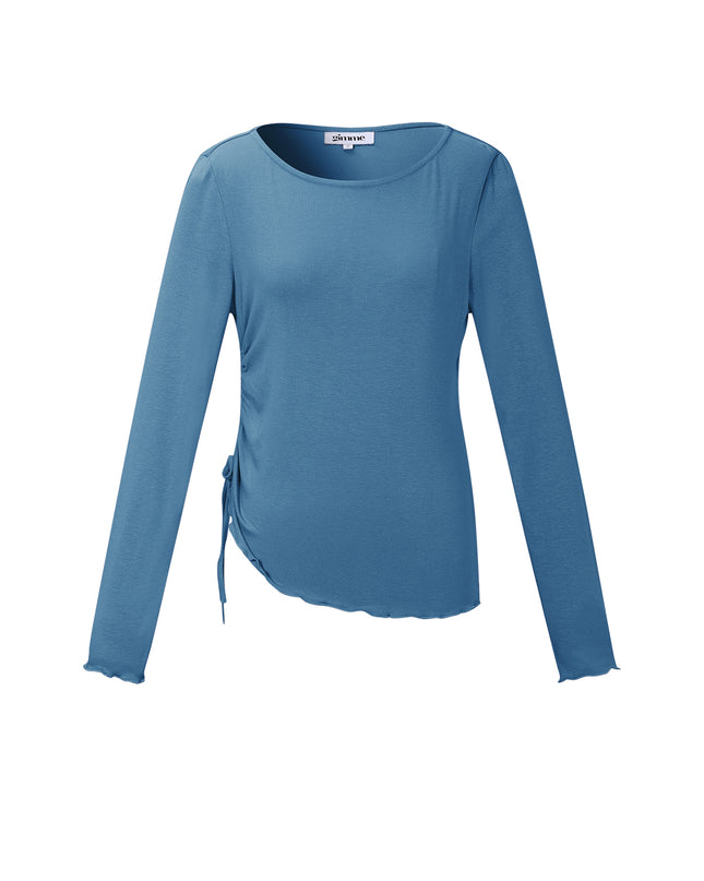 Geplooide longsleeve