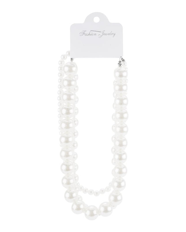 Grote parels gelaagde ketting