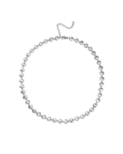 Roestvrijstalen kettingen met hart, casual, dagelijks, eenvoudig, serie, damessieraden