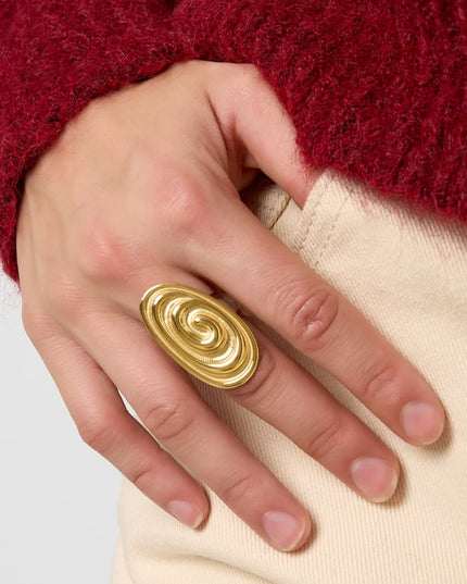 Stainless Steel Statement Rings irregular shape Casual Daily Simple Series Women's jewelry