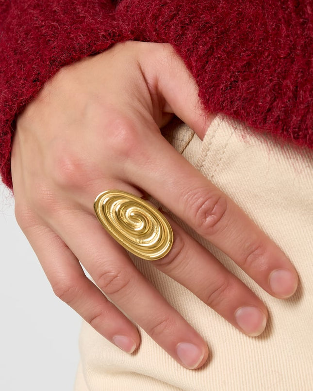 Stainless Steel Statement Rings irregular shape Casual Daily Simple Series Women's jewelry