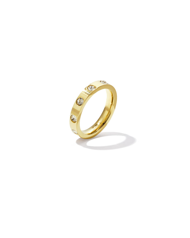 Ring met minimalistische steentjes