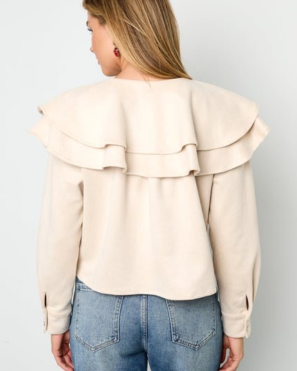 Layered Blouse Suede