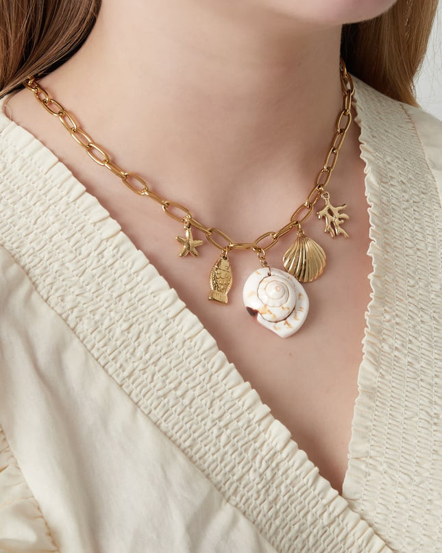 Beachy Charms ketting