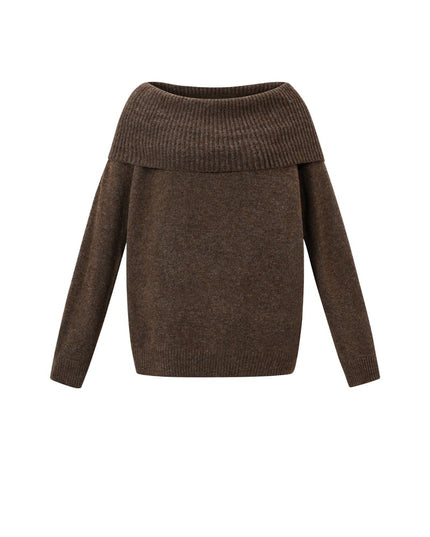 Off the shoulder basic sweater