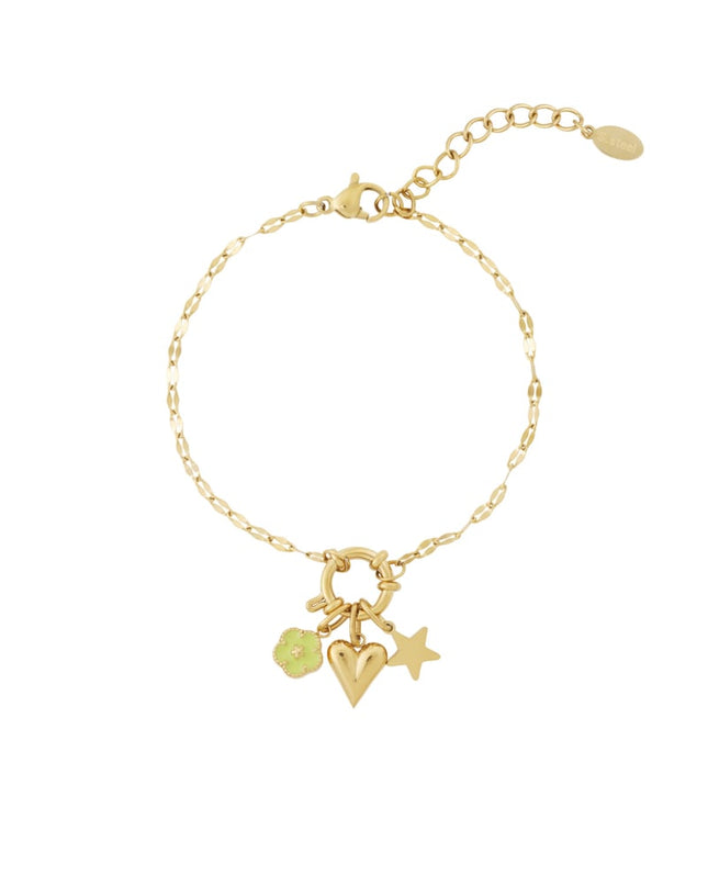 Gedetailleerde DIY-bloemarmband