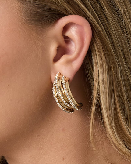 Iron Stud Earrings irregular shape Elegant Christmas Luxurious Series Women's jewelry