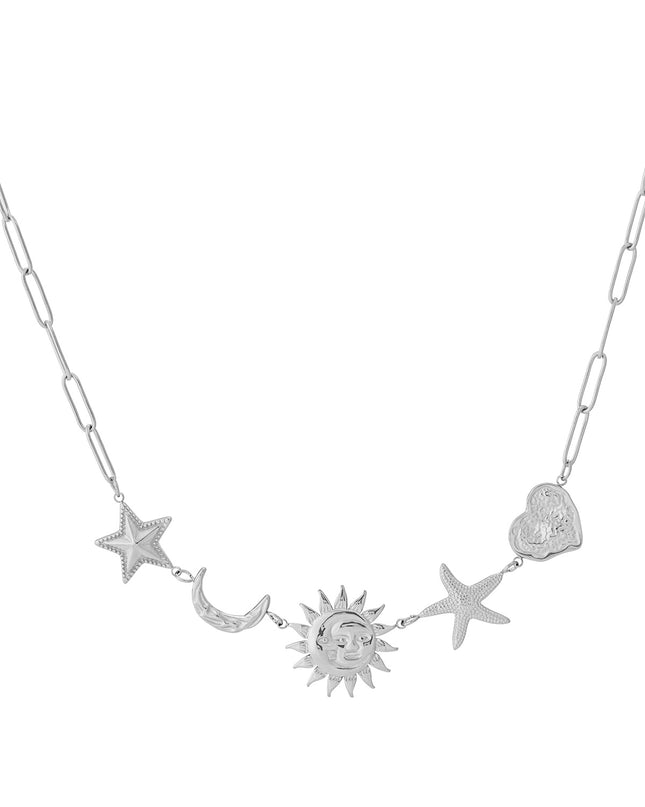 Zon Maan Ster Ketting