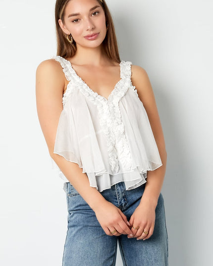 Dreamy ruffle top
