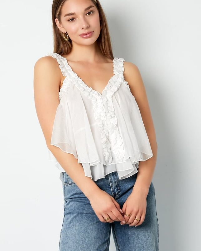 Dreamy ruffle top
