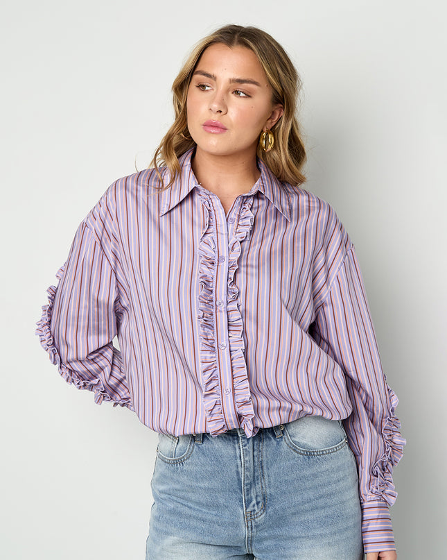 Blouse met ruches