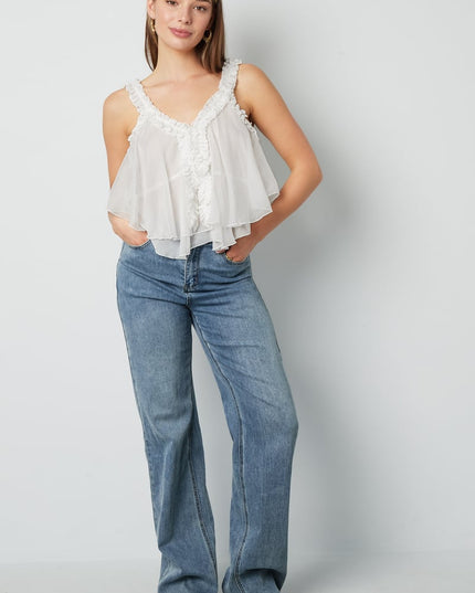 Dreamy ruffle top