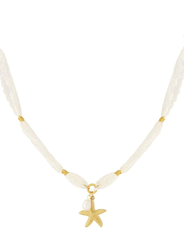 Zeester & Parel Ketting