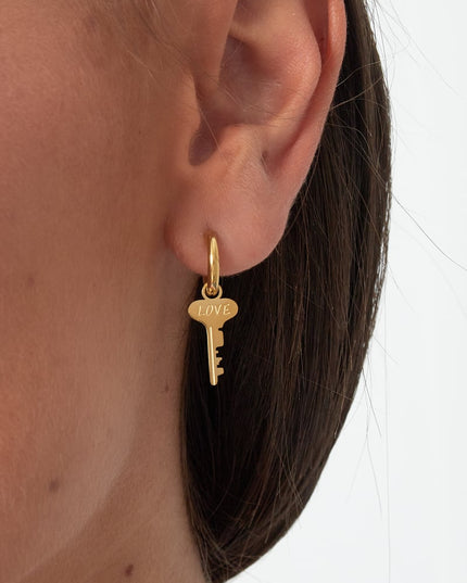 Sleutel tot liefde oorbellen