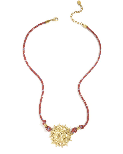 Roestvrijstalen hangerkettingen zon Casual Dagelijks Eenvoudig Serie Dames sieraden