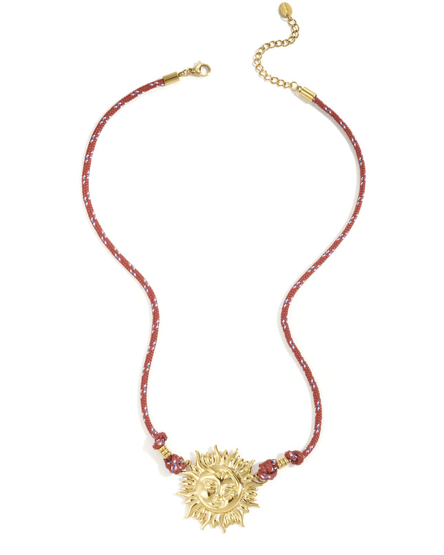 Roestvrijstalen hangerkettingen zon Casual Dagelijks Eenvoudig Serie Dames sieraden