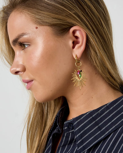 Shining Heart Happy Charm oorbellen