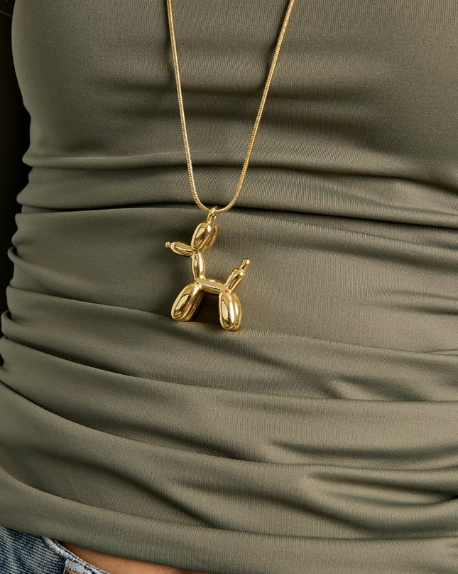 Roestvrijstalen lange kettingen met dierenprint, casual, dagelijks, eenvoudig, serie, damessieraden