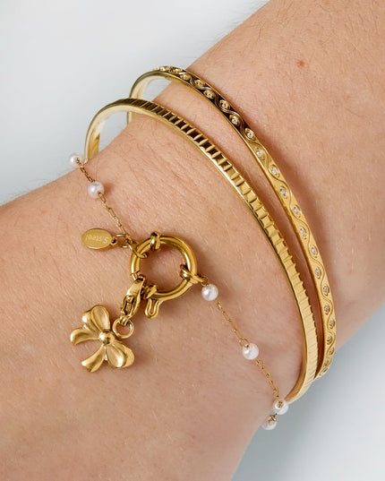 Stainless Steel Bangles Geometric Casual Daily Simple Series Women's jewelry