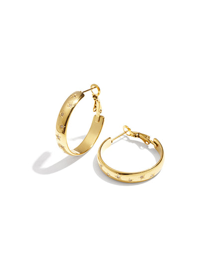 Trendy Star Hoops oorbellen