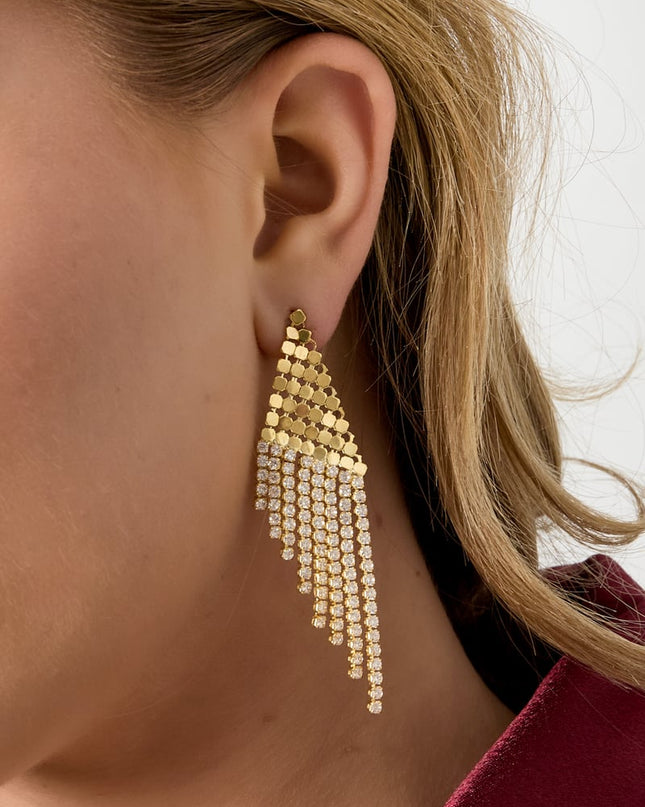 Koperen oorbellen Geometrisch Casual Kerst Eenvoudige serie Dames sieraden