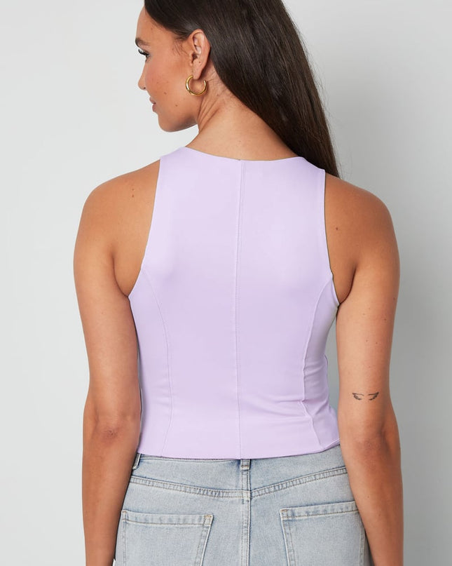 Sporty sleeveless top basic