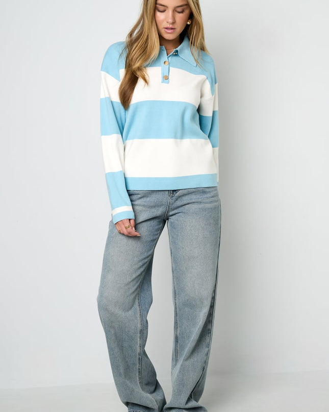 Gebreide truien Strepen Casual Herfst/Winter