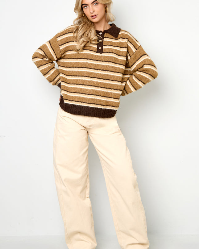 Polyestervezel (polyester) Gebreide truien Strepen Casual Herfst/Winterkleding