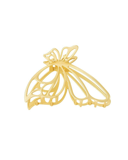 Butterfly hair clip Gold Color Metal