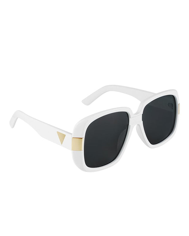 Sunglasses basic with golden details Green PC One size