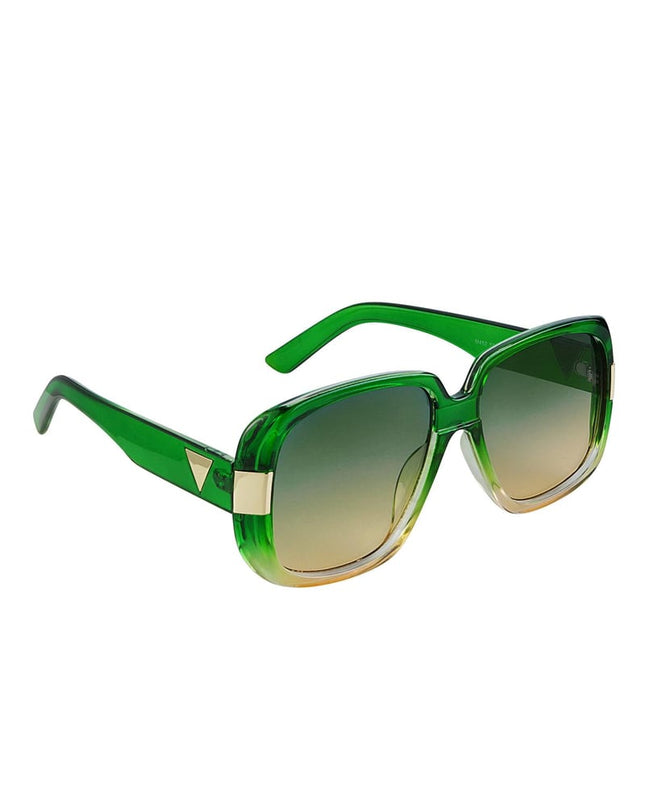 Sunglasses basic with golden details Green PC One size