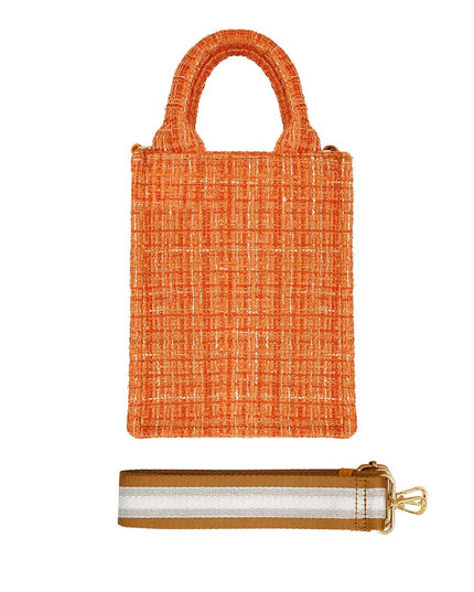 Handtas met patroon & bag strap - rood Polyester