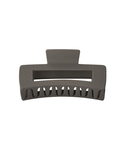 Haarklem rechthoek - creme Plastic