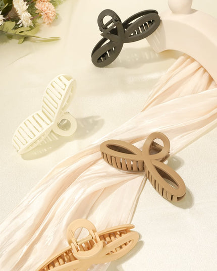 Haarklem schattig - zwart Plastic