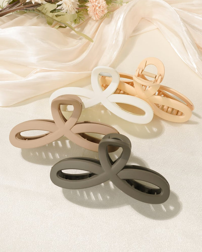 Haarklem schattig - zwart Plastic