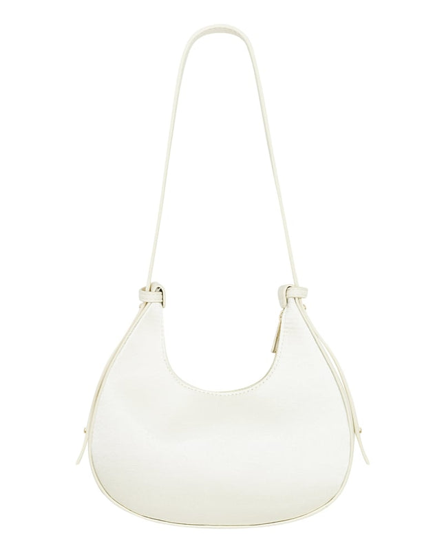 Croissant Bag White Glitters - PU