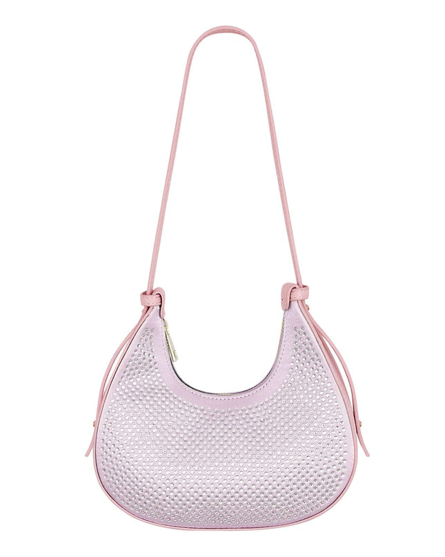 Croissant Bag White Glitters - PU