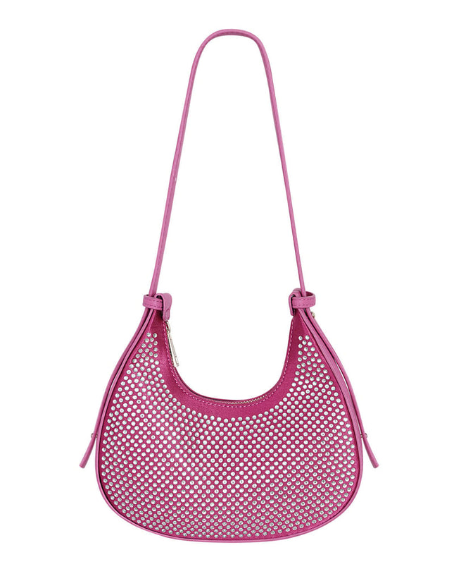 Croissant Bag White Glitters - PU