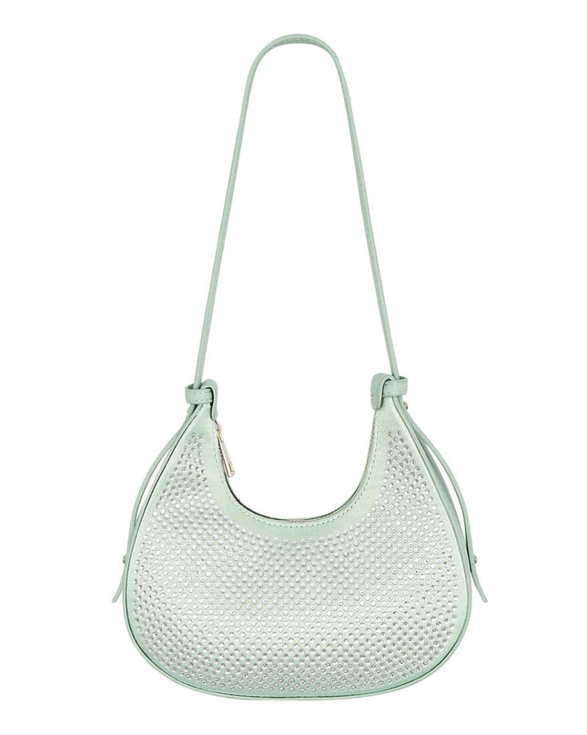 Croissant Bag White Glitters - PU
