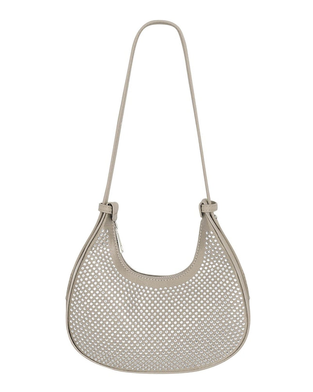 Croissant Bag White Glitters - PU