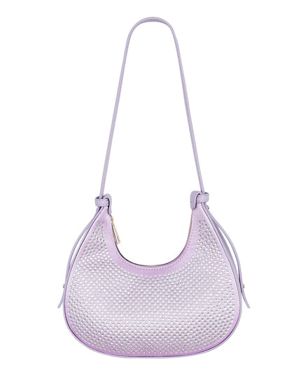 Croissant Bag White Glitters - PU