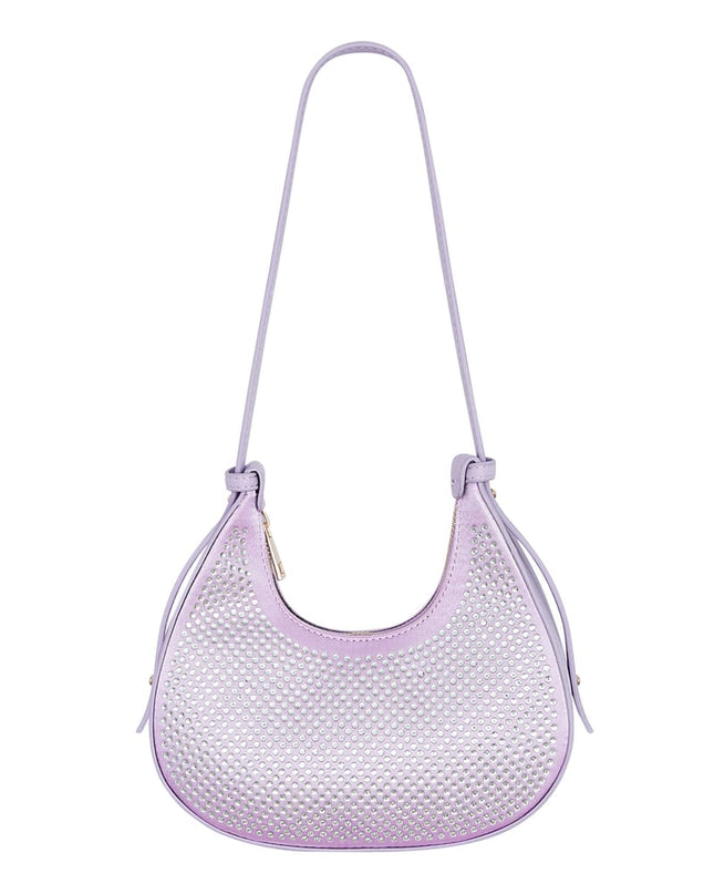 Croissant Bag White Glitters - PU