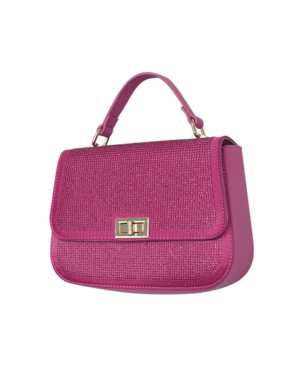 Handbag glamor - purple PU