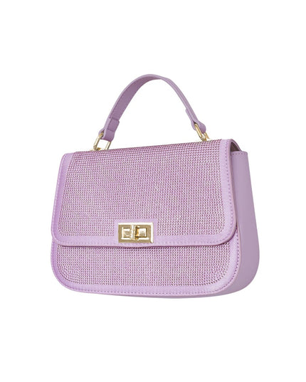 Handbag glamor - purple PU